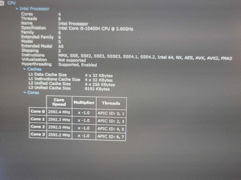 Dell Precision 7750 i5-10400H 16GB DDR4 256GB SSD READ β Lap200