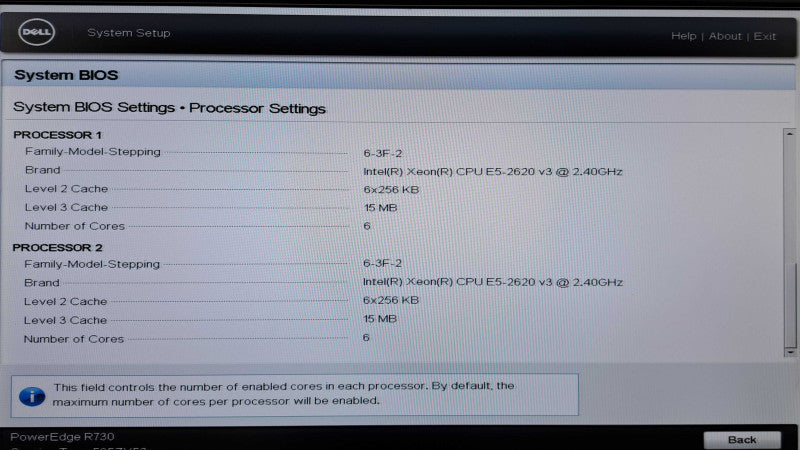 Dell R730 2U 16x 2.5" | 2x Xeon E5-2620 v3 @2.40GHz, 64GB DDR4, H730 Mini