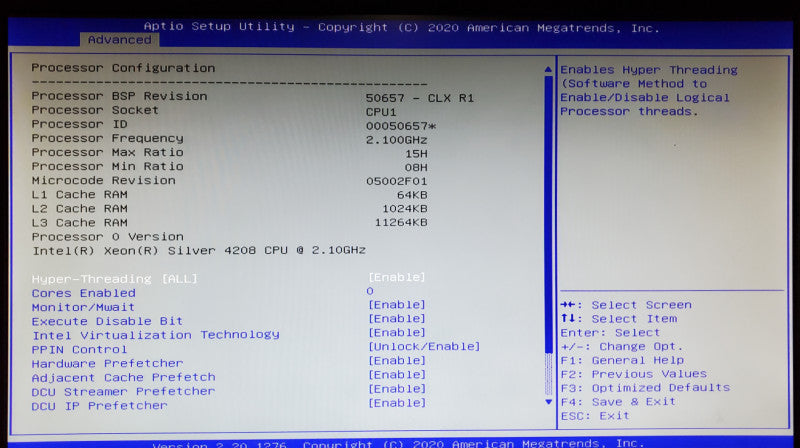 NUTANIX / Supermicro X11SPW-TF-NI22  Xeon Silver 4208 64GB DDR4