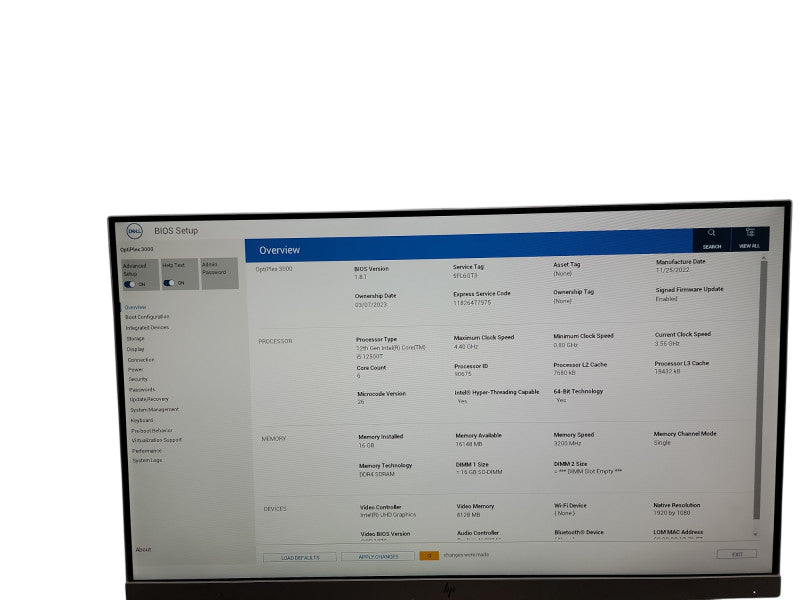 Dell OptiPlex 3000 Micro  12th Gen i5 -12500T 16GB DDR4 Ram θ