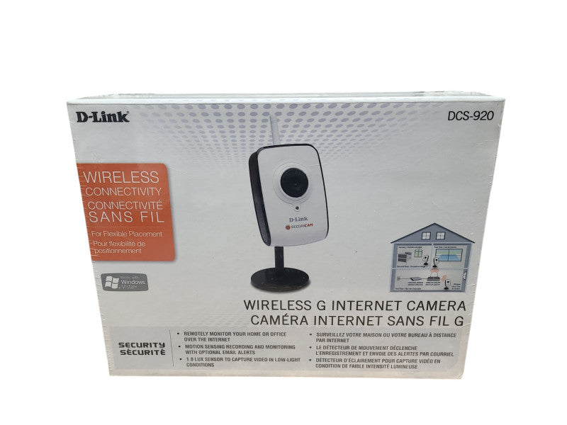 D-LINK DCS-920 Wireless-G Internet Camera *SEALED* Q