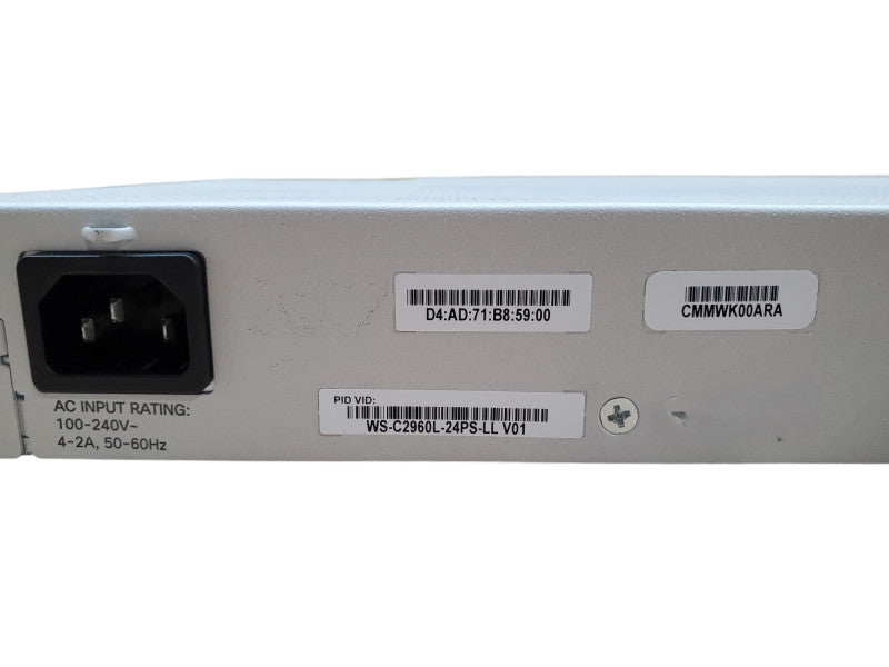 Cisco Catalyst WS-C2960L-24PS-LL 2960-L Gigabit PoE Network Switch
