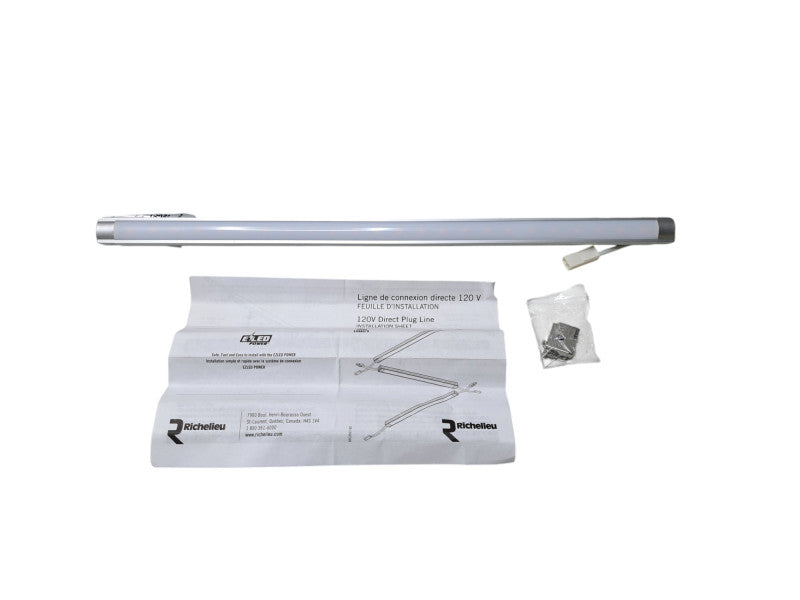 Richelieu 1701220016 | 16" Linear 3W LED 120V Warm White Direct Plug Light  Q