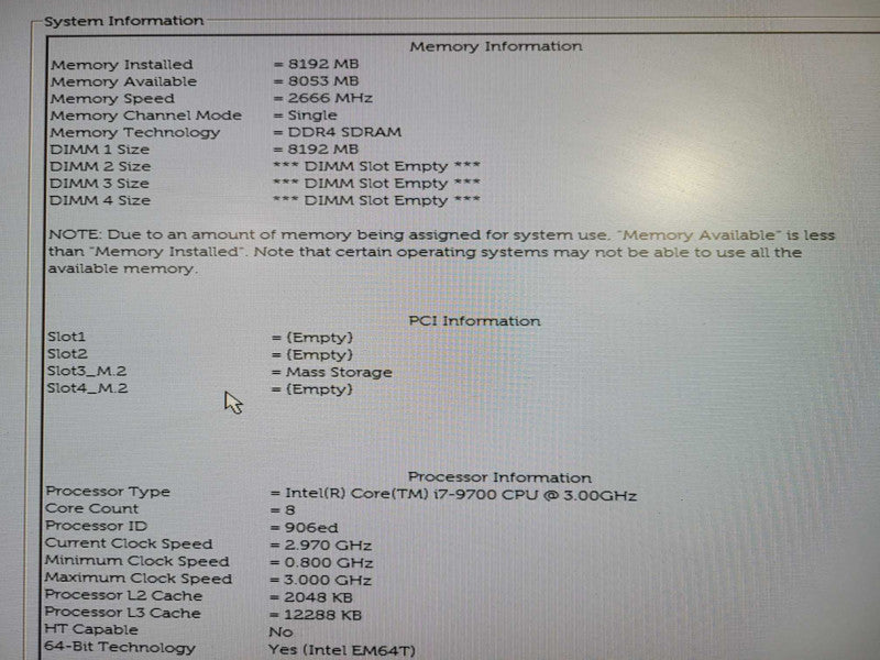 Dell OptiPlex 5070 SFF | Core i7-9700 | 8GB DDR4 | 256GB NVMe !