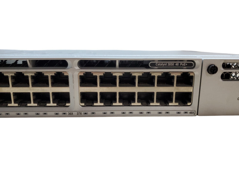 Cisco WS-C3850-48F-L V04 48-Port Gigabit PoE+ Network Switch *read*