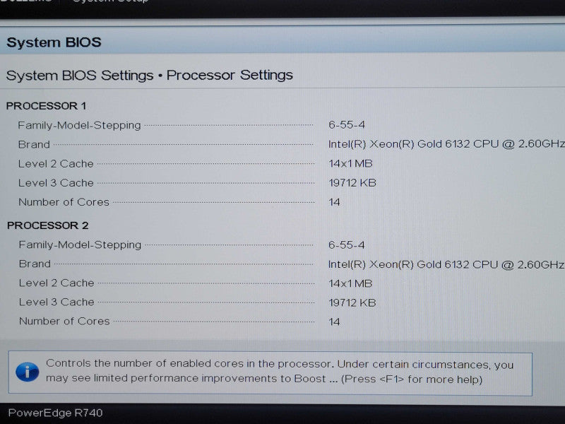 Dell PowerEdge R740, 2x Xeon Gold 6132 2.60GHz 14C, 192GB DDR4, 2x PSU _