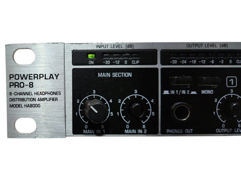 Behringer Powerplay Pro-8 Headphone Distribution Amplifier, READ