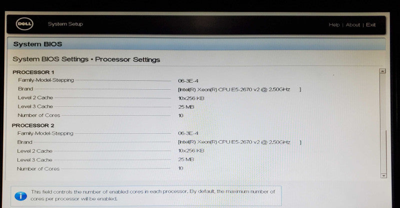 Dell PowerEdge R620 2x Xeon E5-2670 v2 256GB DDR3 H710P Mini - No HDD