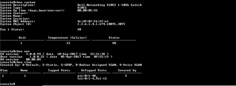 Dell X1052 48-Port Gigabit 4xSFP 10GbE Managed Ethernet Switch