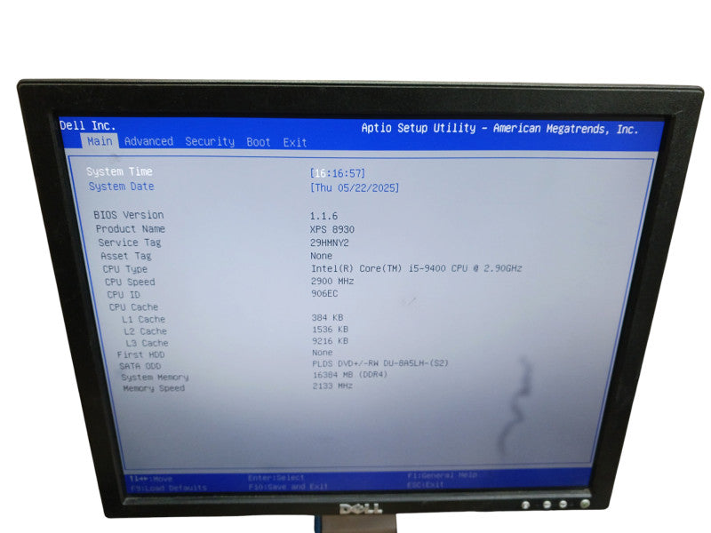 Dell XPS 8930 Intel i5-9400 @2.9Ghz 16GB RAM Tower Desktop