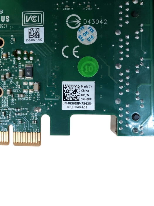 Dell 0KH08P Broadcom 5719 Quad-Port 1GbE PCIe Network Interface Card