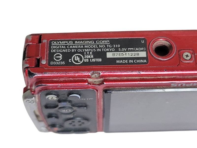 Olympus Tough TG-310 Digital camera, No Battery, No SD Card, READ _