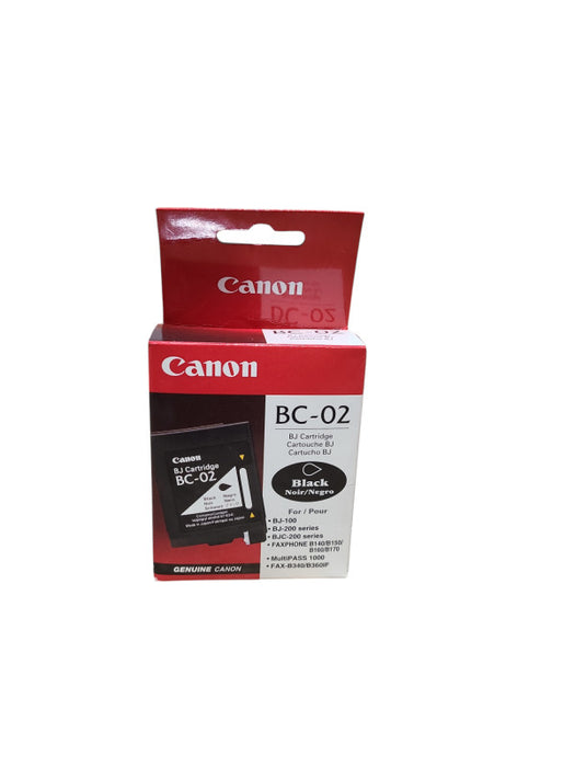 Canon BC-02 Ink Cartridge Black Genuine New for BJ-100, BJ-200 series, etc