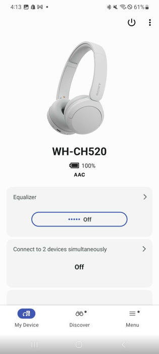 Sony WH-CH520 Wireless Over-Ear Bluetooth Headphones _