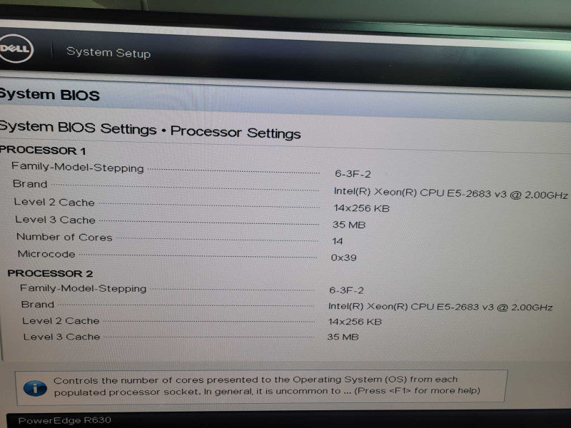 Dell PowerEdge R630 - 2x Xeon E5-2683 v3 128GB DDR4 NO HDD 2x750W PSU %