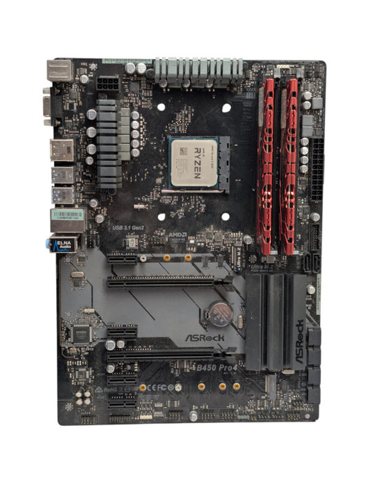 ASRock B450 Pro4 With AMD Ryzen 5 3600 16GB RAM Combo  -