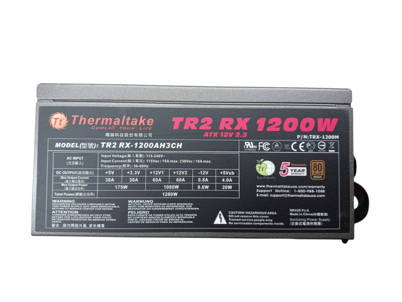 Thermaltake TR2 RX 1200W ATX Desktop Power Supply