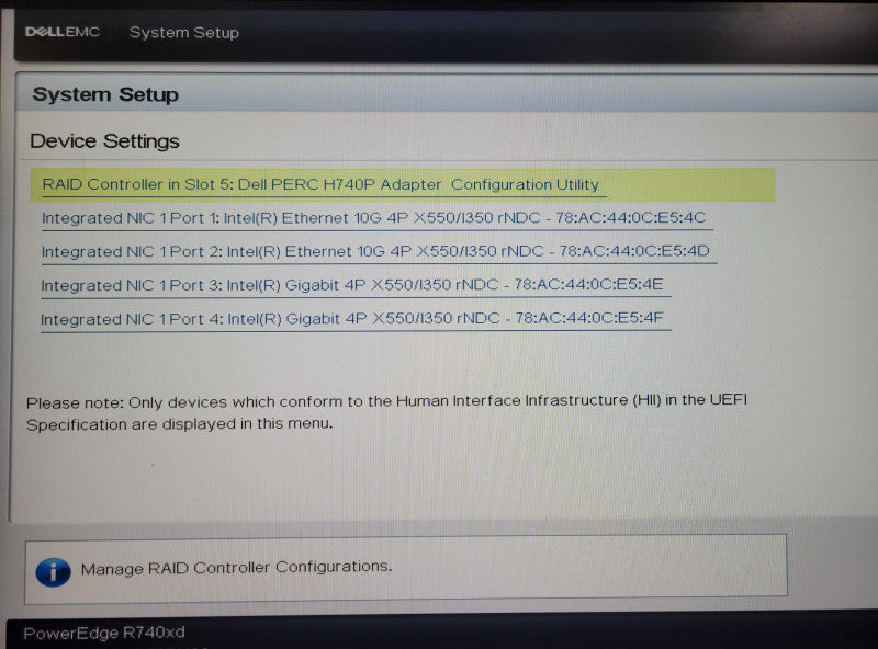 Dell PE R740xd 2x Gold 6140 2.30GHz 128GB DDR4 H740P 2x 1.92TB SAS SSDs _