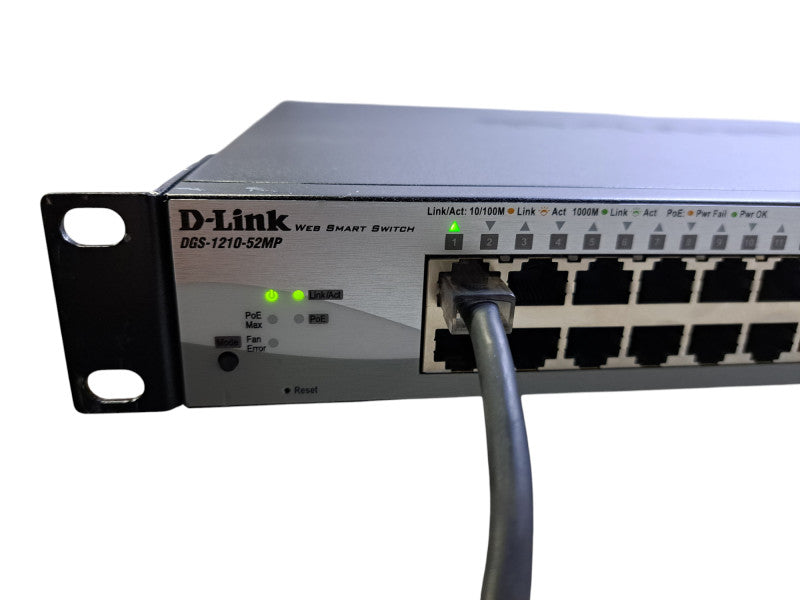 D-Link DGS-1210-52MP 52-Port Gigabit PoE Web Smart Managed Switch
