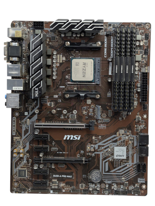 MSI B450-A PRO MAX AMD Ryzen 5 PRO 3600 & 16GB RAM Combo  -