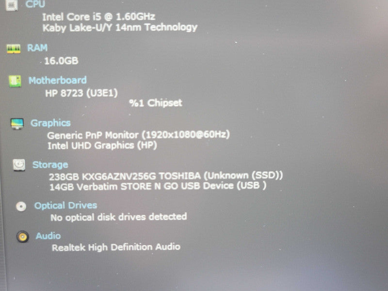 HP EliteBook 840 G7 i5-10210U 16GB RAM 256GB SSD  Qβ Lap200