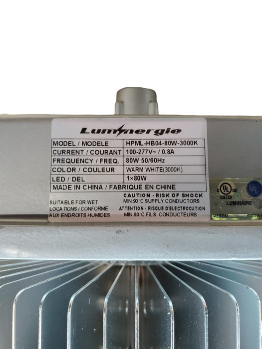 Luminergie HPML-HB04-80W-3000K Warm White 80w Light