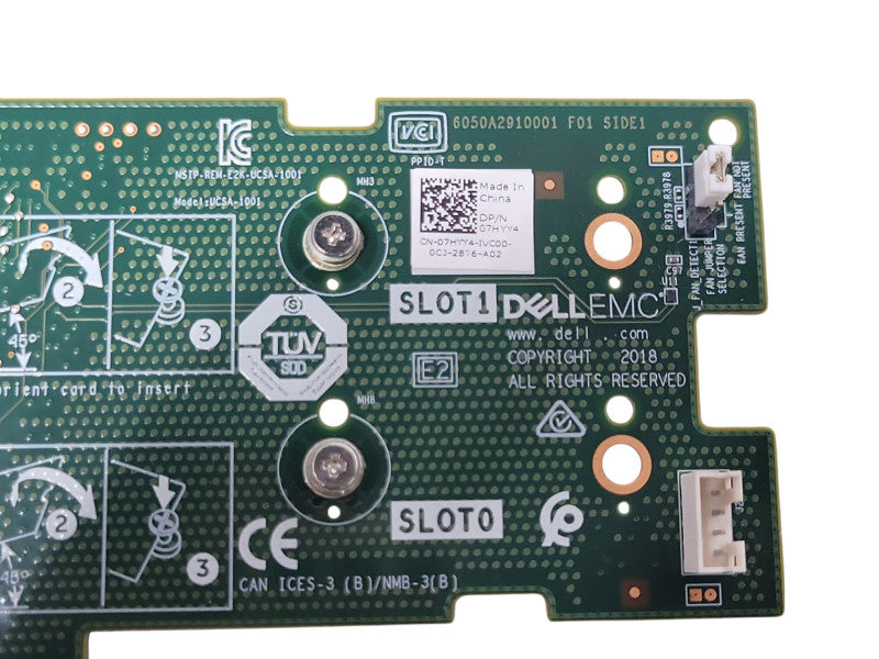 Dell 07HYY4 Boss Controller 2X M.2 SATA PCI-E FH Bracket, No M.2 _