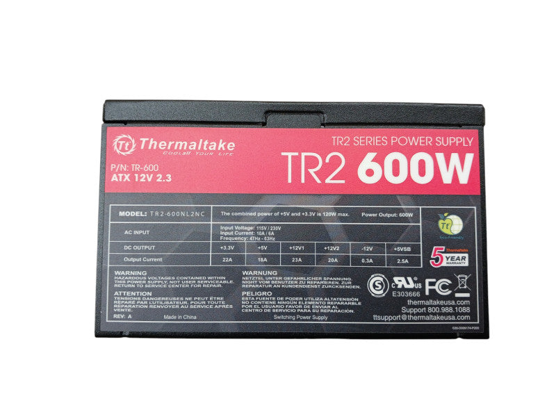 Thermaltake TR2 600W ATX12V v2.2 Power Supply