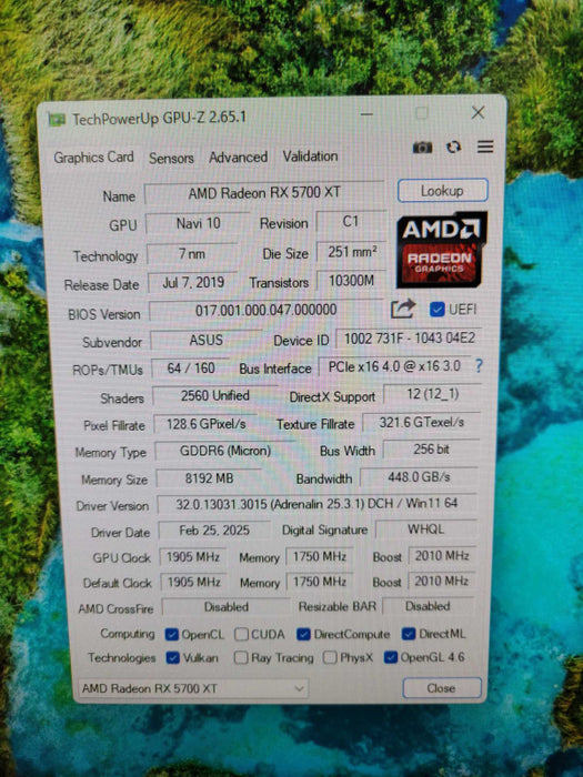 ASUS ROG Strix Gaming Radeon RX 5700 XT  8GB GDDR6 Graphics Card !