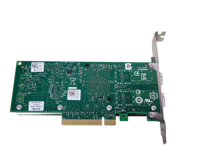 Dell 0XYT17 Intel X520-DA2 Dual Port 10G SFP+ PCIe FH Bracket _