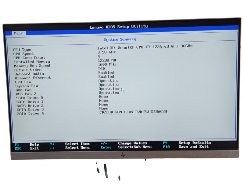 Lenovo ThinkServer TS140 Intel Xeon E3-1226 v3 12GB RAM  -