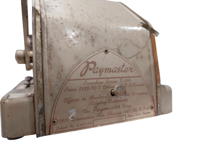 Paymaster Vintage Canadian Series X-550 =
