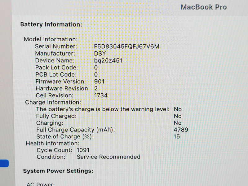 Apple Macbook Pro 2018 15" 6-Core i7-8850H @ 2.6GHz 32GB DDR4 500GB SSD GPU (