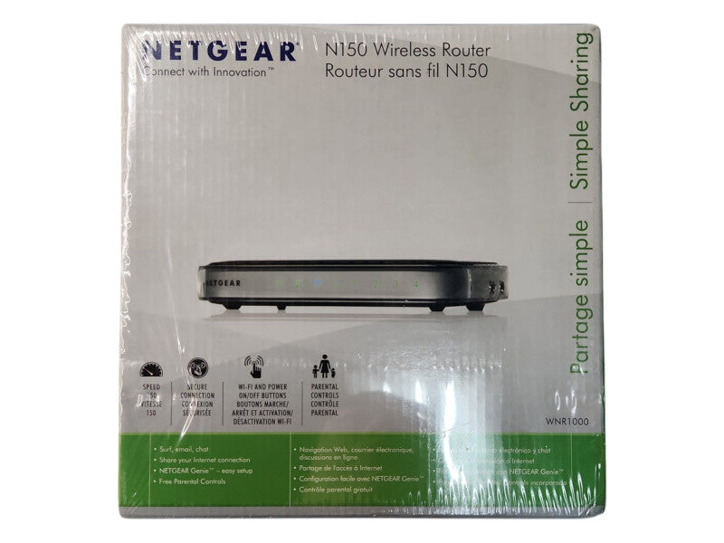 *NEW SEALED* Netgear N150 Wireless Router (WNR1000) 150 Mbps 5-Port 10/100