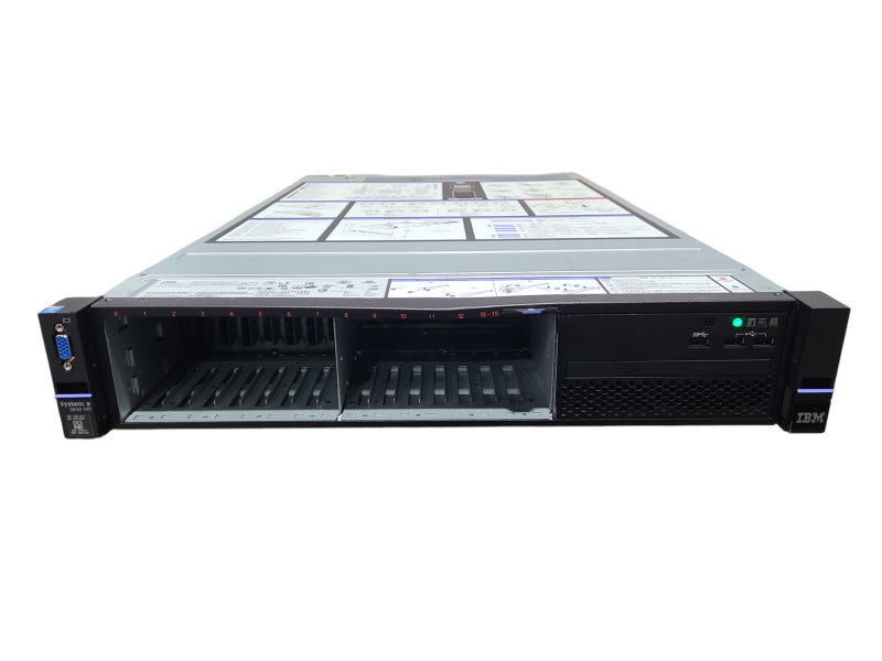 IBM X3650 M5 2U 16x 2.5" - 2x E5-2620 v3 @ 2.4GHz 128GB DDR4 M1215 RAID