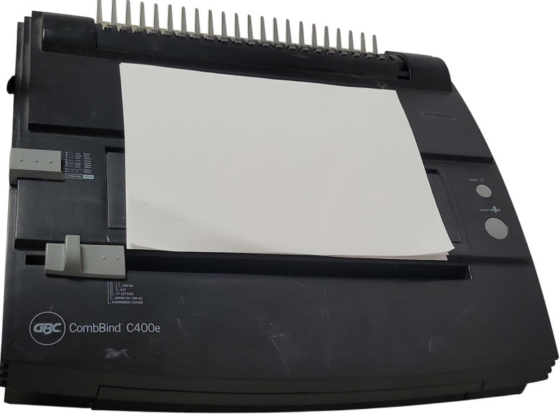 GBC C400e CombBind Hole Punch Comb Bind, READ _
