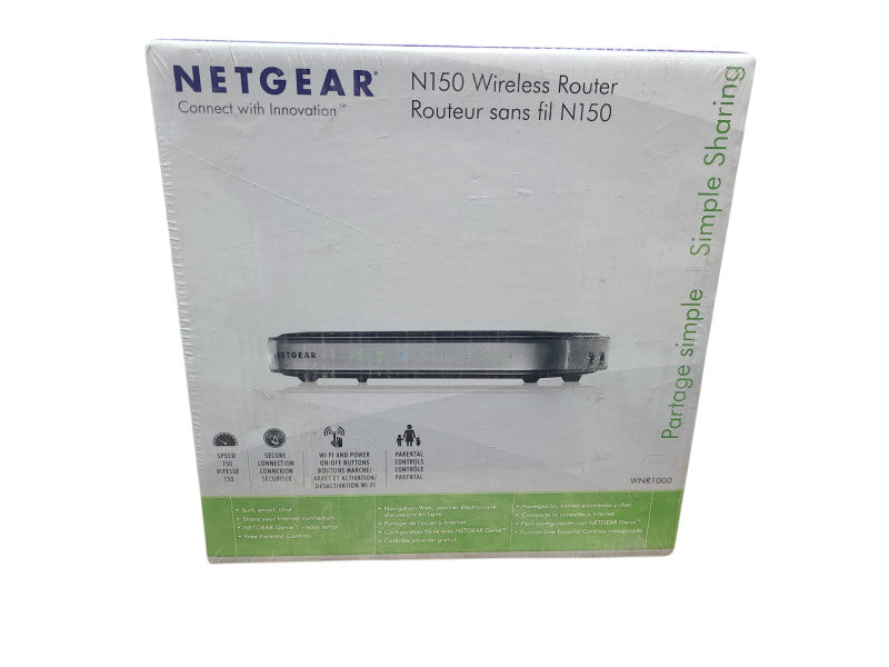 NETGEAR N150 Wireless Router WNR1000-200PAS 150 Mbps SEALED