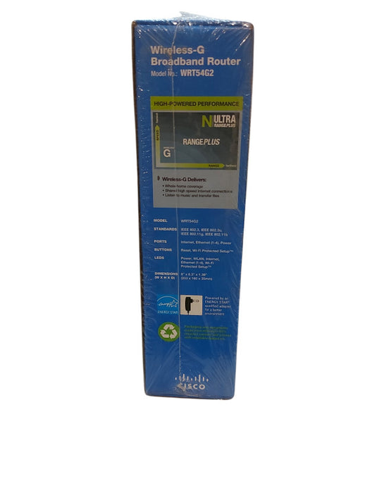 LINKSYS By Cisco Wireless G Broadband Router Model WRT54G2 Wi-Fi