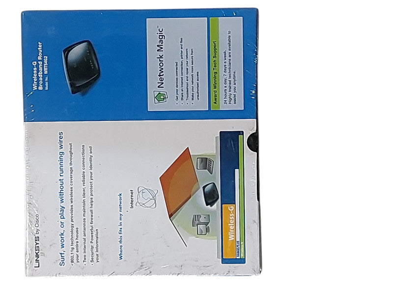 LINKSYS By Cisco Wireless G Broadband Router Model WRT54G2 Wi-Fi