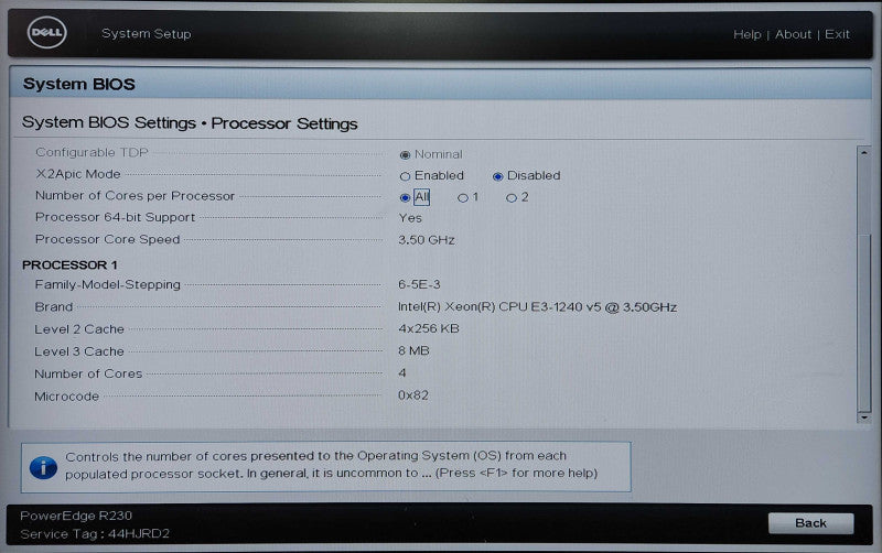 Dell PowerEdge R230 1U 4x3.5", Xeon E3-1240 v5, 16GB DDR4, H330, 250W PSU