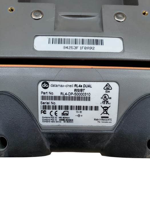 Datamax O'Neil RL4e Portable Barcode Printer - RL4-DP-50000310 *READ*