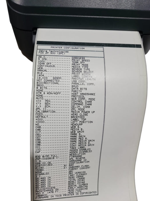 Zebra ZP505 Thermal Label Printer w/ Power Supply Base ZP505-0503-0020