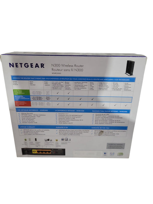 Netgear N300 300 Mbps 4-Port 10/100 Wireless N Router !