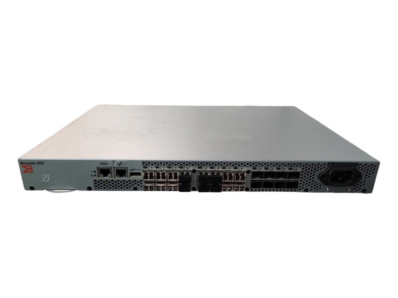 Brocade 300 HD-320-0008 320 24-Port 8Gb FC SAN Switch 16-Ports Active