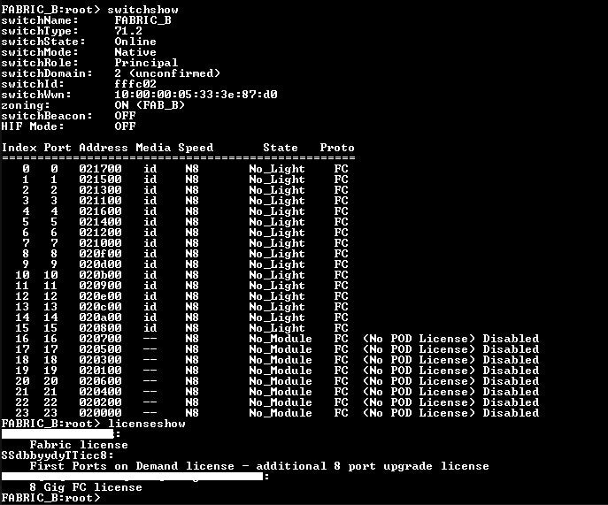Brocade 300 HD-320-0008 320 24-Port 8Gb FC SAN Switch 16-Ports Active
