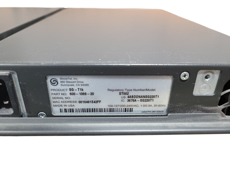 ShoreTel ShoreGear SG-50 + SG-T1k Voice Switch *READ*