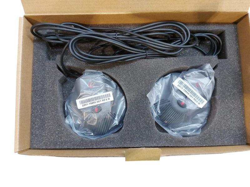 Pair of Polycom EXMICS CX3000 SSDUO Expansion Mics ~ 2201-15855-001