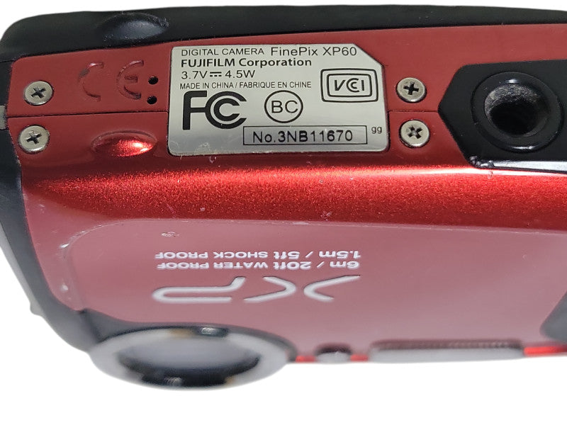 Fujifilm FinePix XP60 Digital Camera 16 MP Water Proof, No SD Card _