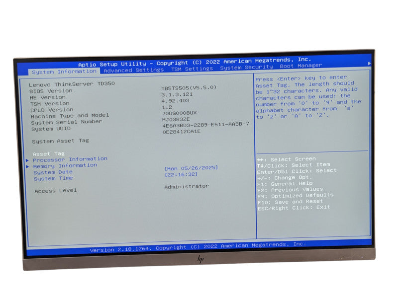 Lenovo TD350 2x Intel Xeon E5-2640 v4 128GB RAM  -