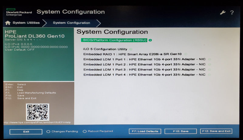 HP ProLiant DL360 Gen10 2x Xeon Bronze 3106 96GB DDR4 E208i-a - No HDD